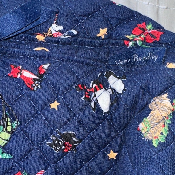 Vera Bradley Christmas Snow Globe Motif Small Backpack w/Holiday Characters NWOT - Picture 14 of 16